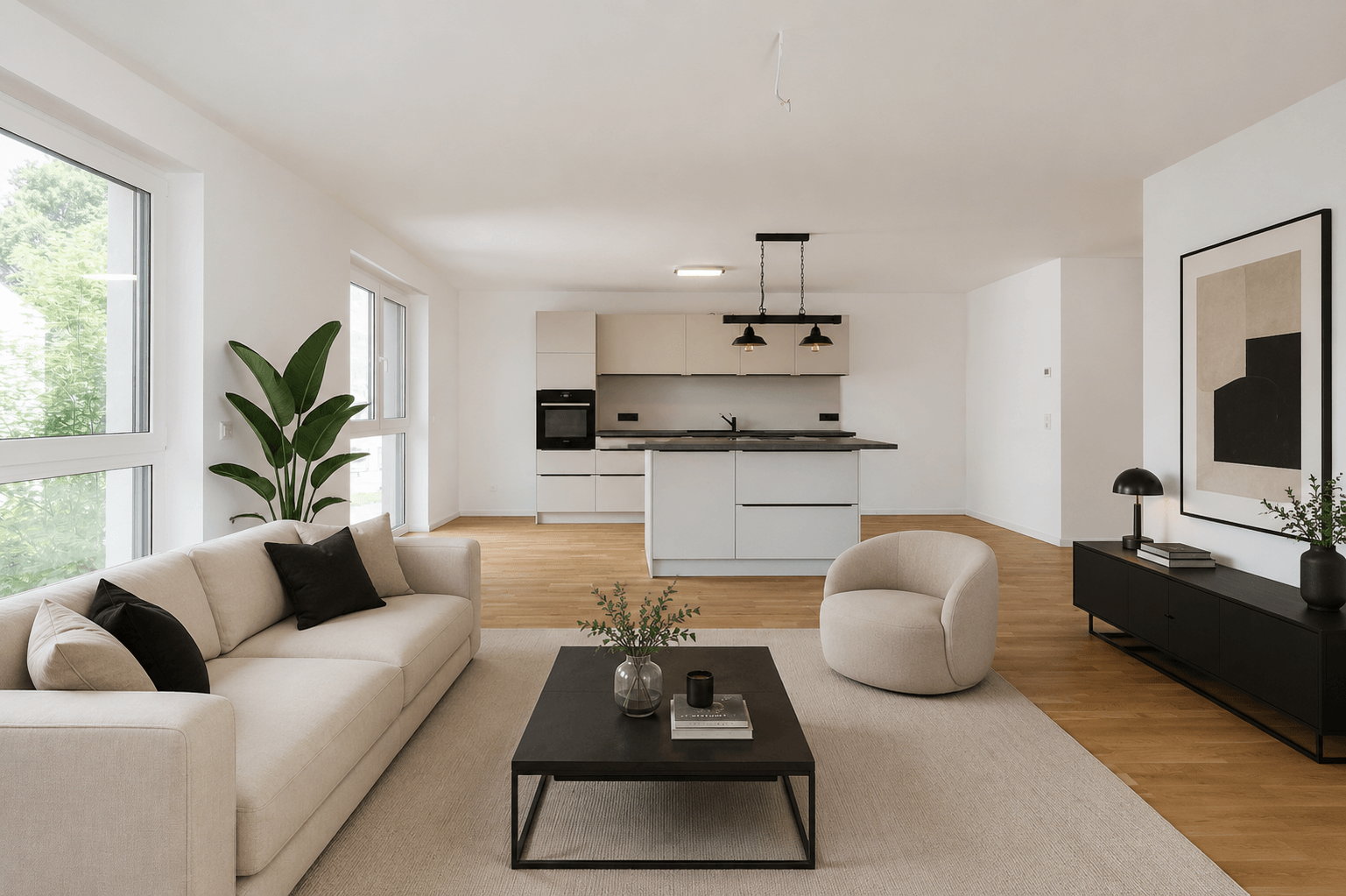 Toplage Nähe Fronhof – Neuwertige 3 ZKB mit EBK, 2 Südbalkonen, Lift und TG! - Photo 2