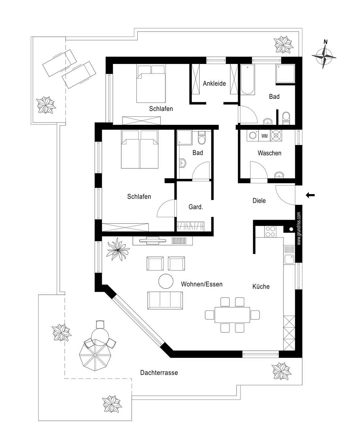 Grundrissplan - 2 Obergeschoss