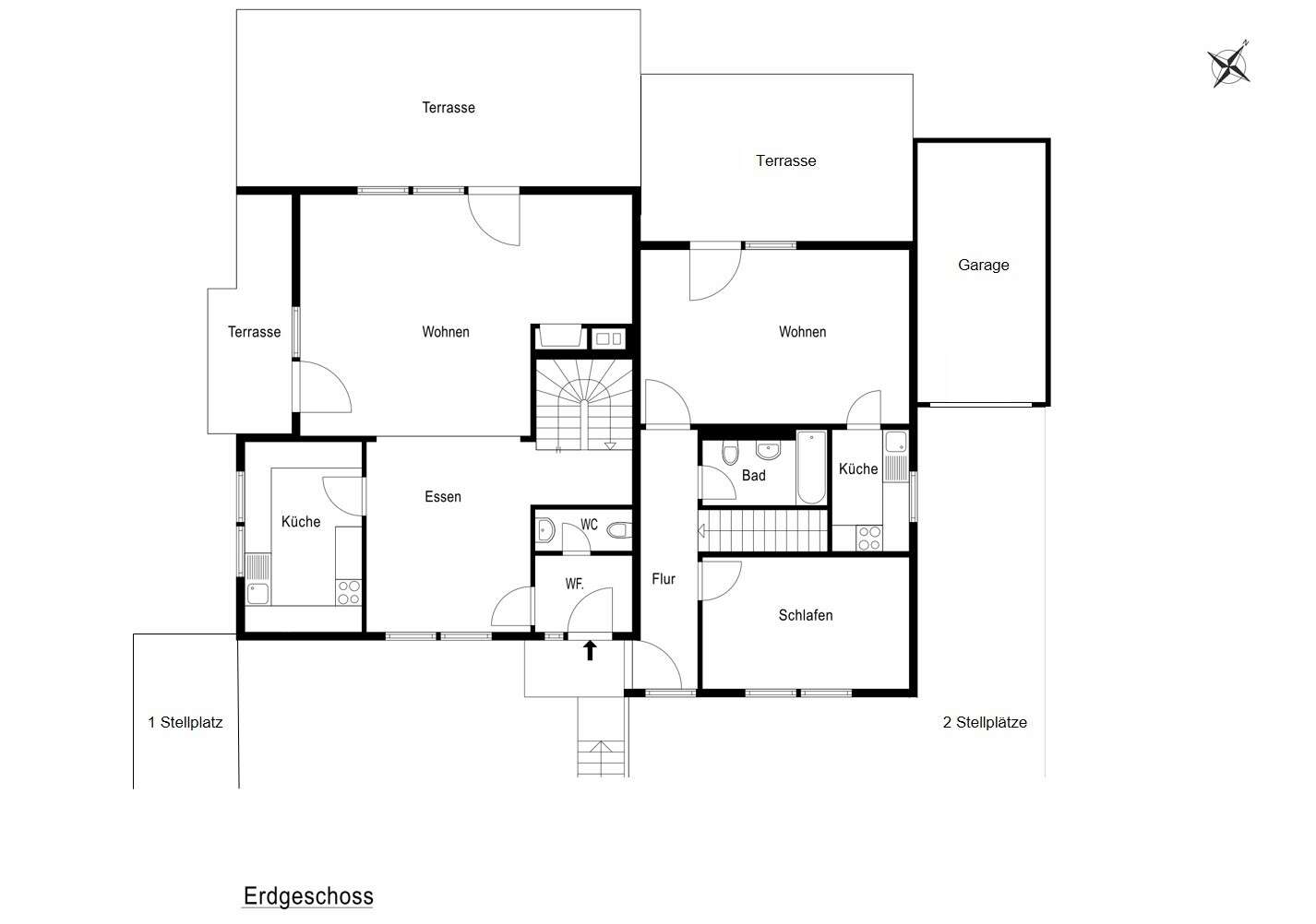 Grundrissplan - Erdgeschoss