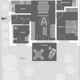 Grundrissplan - Gartengeschoss