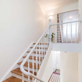 stilvolle Holztreppe