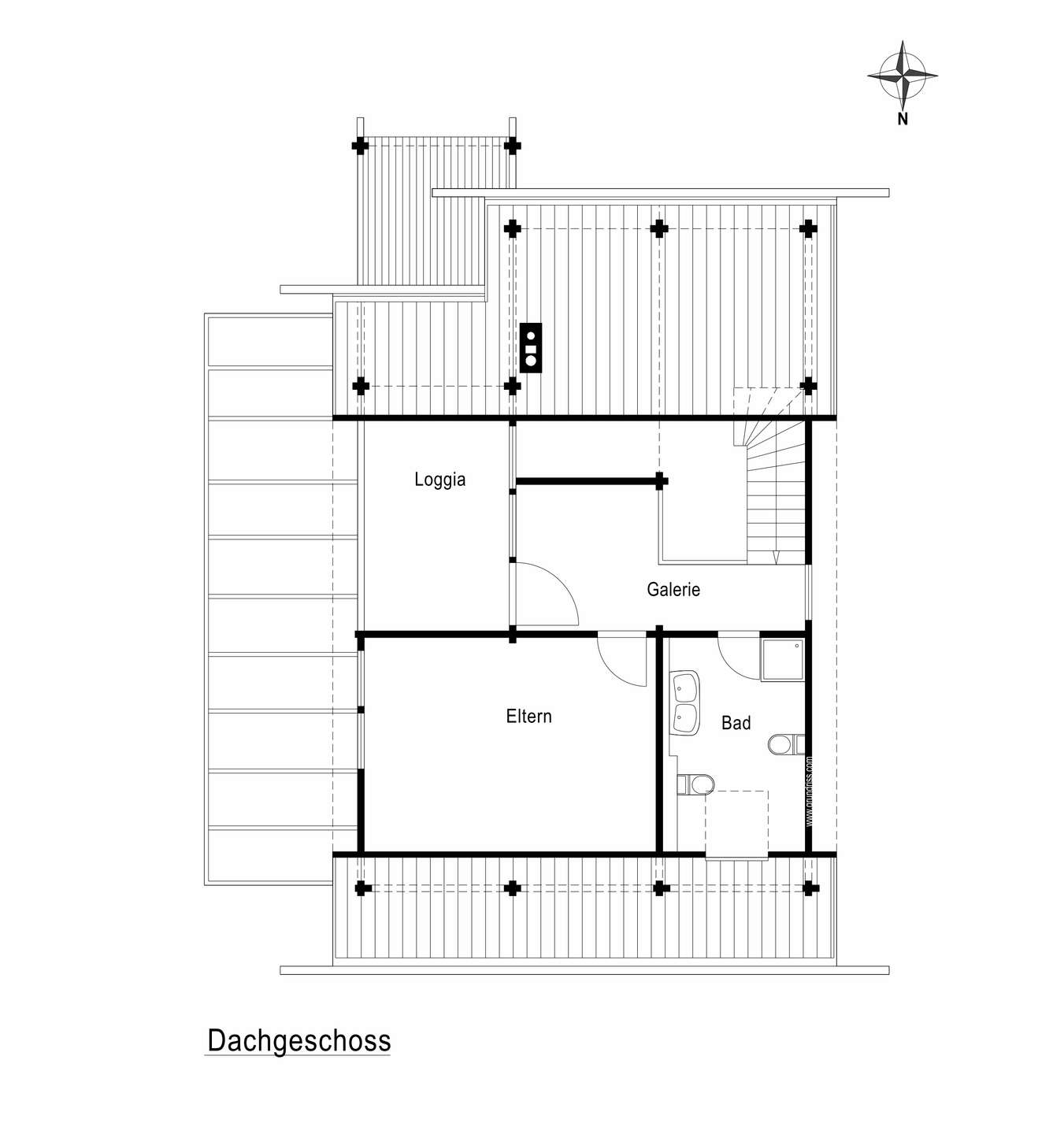 Grundrissplan - Dachgeschoss