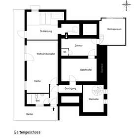 Grundrissplan - Gartengeschoss