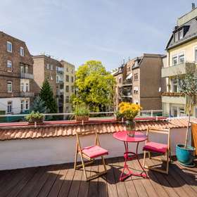 sonnige Dachterrasse