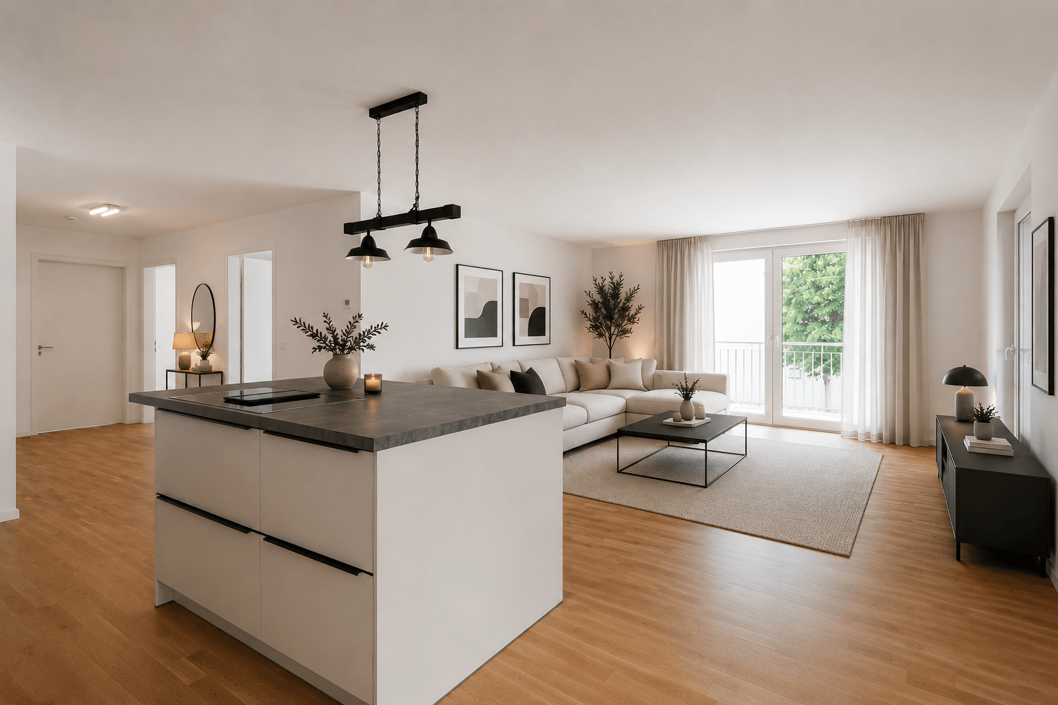 Toplage Nähe Fronhof – Neuwertige 3 ZKB mit EBK, 2 Südbalkonen, Lift und TG! - Photo 1
