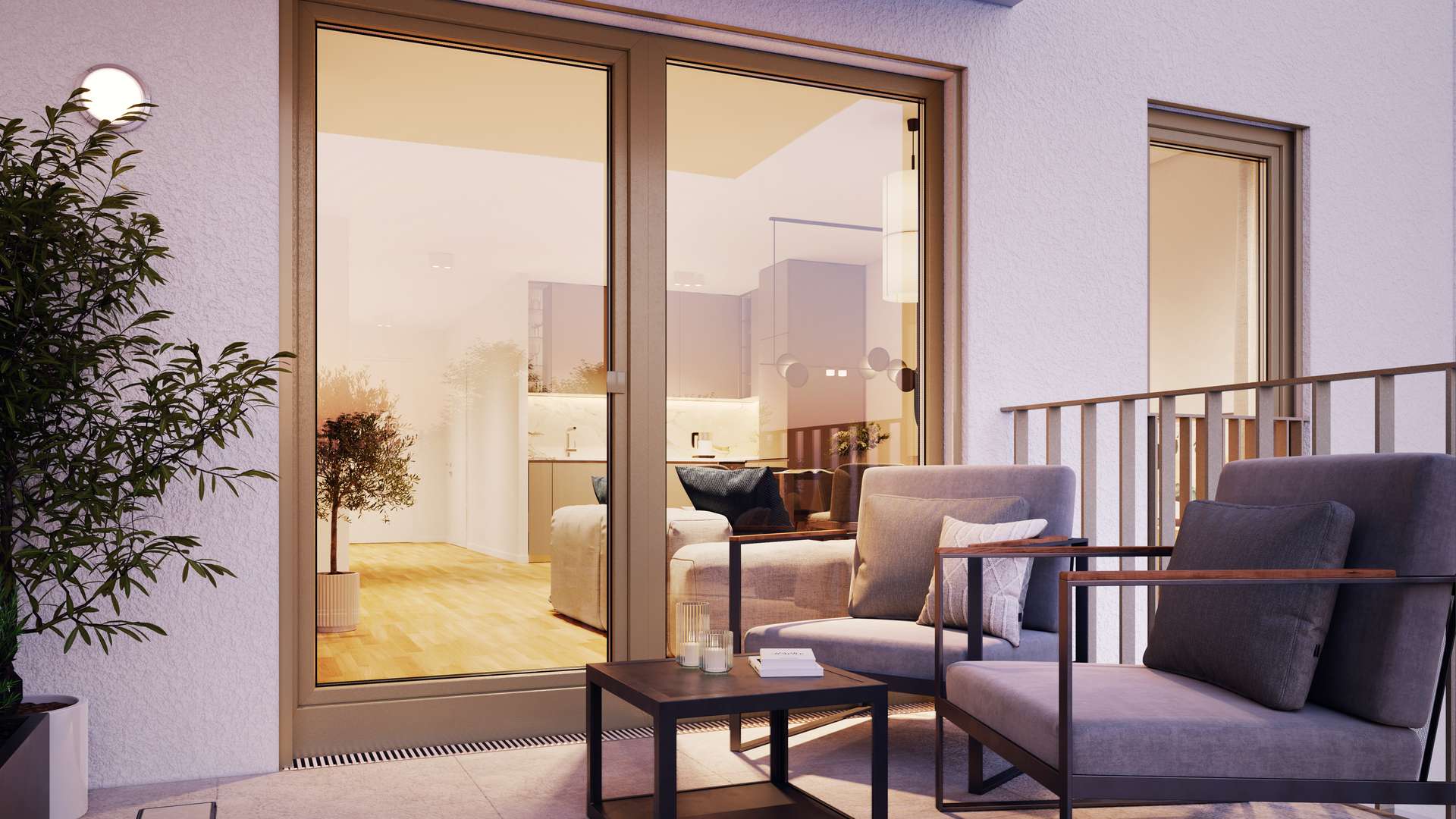 Südbalkon - Vorderhaus